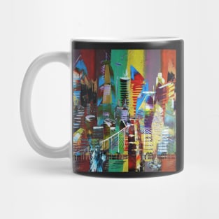 New York City Abstract Painting 853 Mug